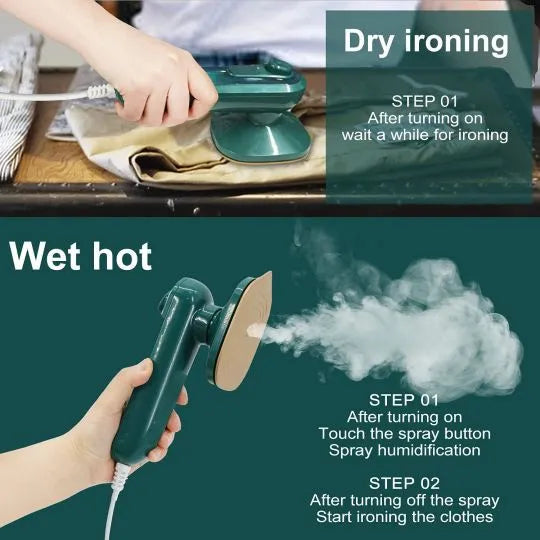 Portable Mini Electric Steam Iron for Pressing Clothes